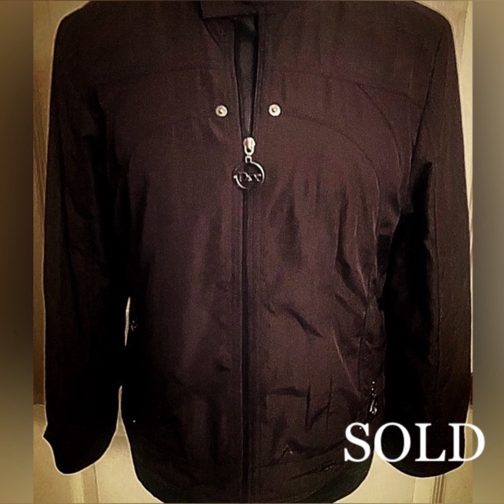 Christian Dior Paris Boutique Dark Brown Silver Logo Hardware Jacket